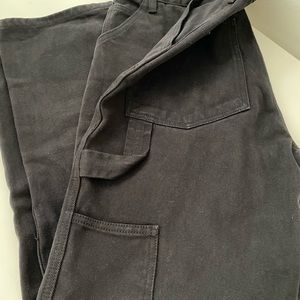John Galt Black Carpenter Pants